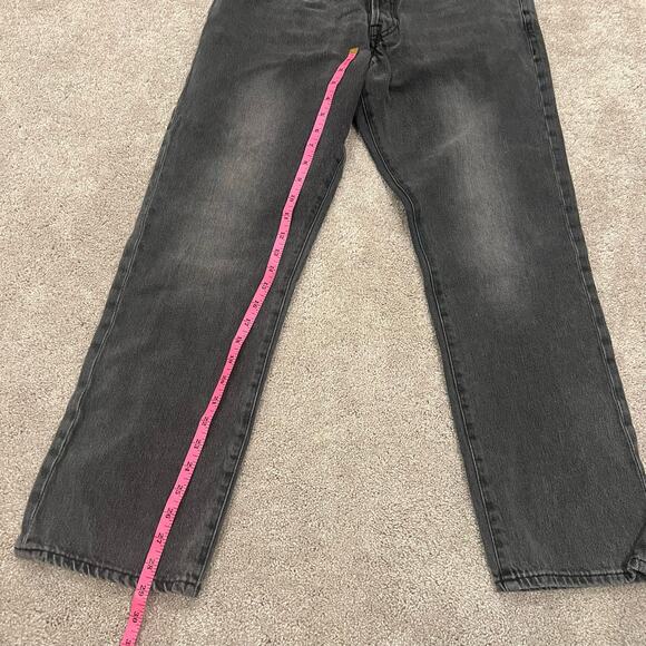 Frame Women's Le Slouch Black Grey Distressed Straight Leg Jean Size 30 - Picture 9 of 13
